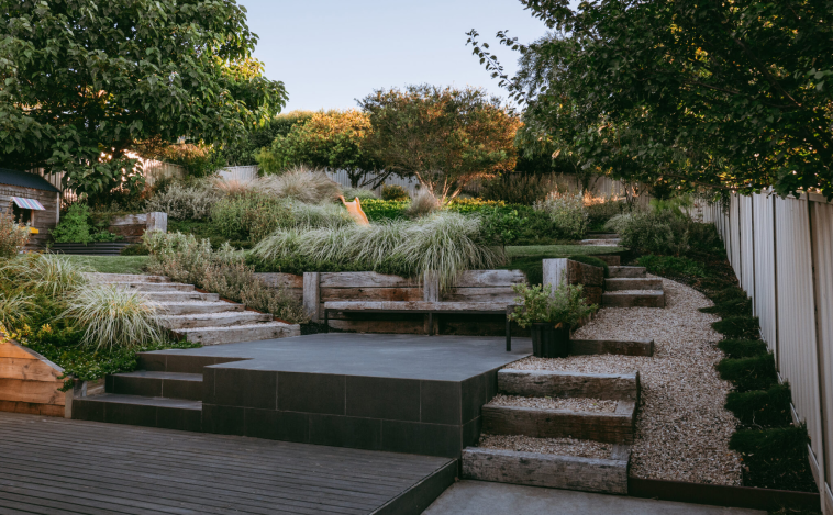 Custom pergola and deck construction by Isidore Landscapes